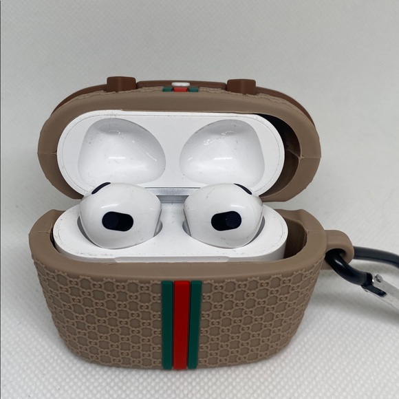 Fashion Brown Designer Bag Charm/ AirPods - Picture 4 of 4